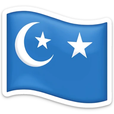 The flag of Awdal state in somalia sticker