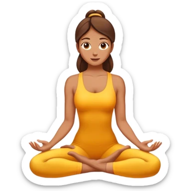 lady doing firefly pose sticker