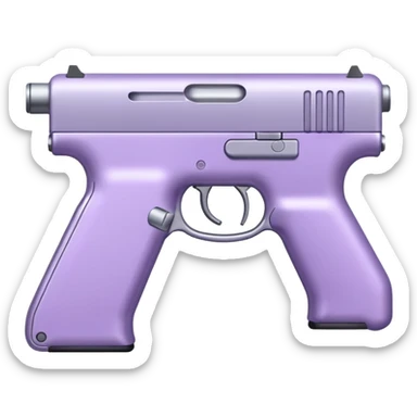 Pale purple gun sticker