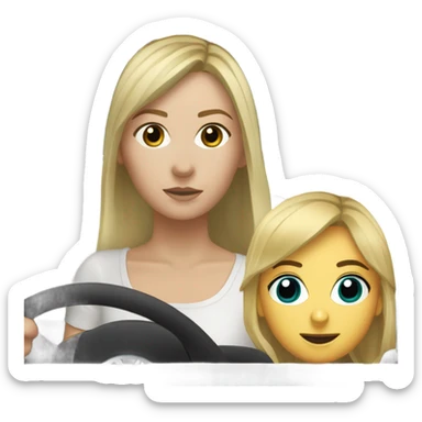 White Volkswagen Jetta GLI 2013 with dirty blonde girl driving it sticker