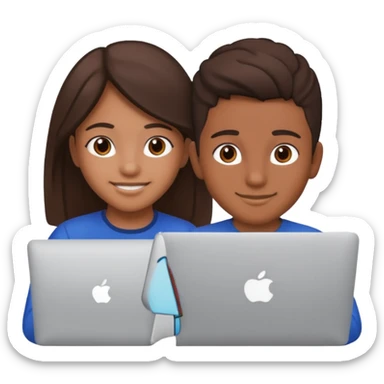 Mexican teen behind macbook sticker