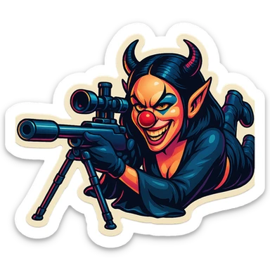 Render this image as a retro sticker with vibrant colors, bold outlines, single subject, and transparent background. sticker