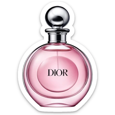 Pink Dior perfume sticker