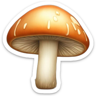 A mushroom with veins sticker