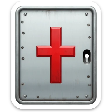 Cross mark elevator sticker