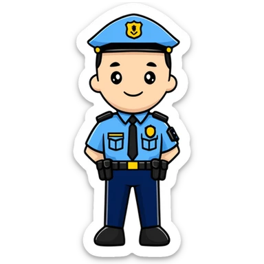 police officer sticker