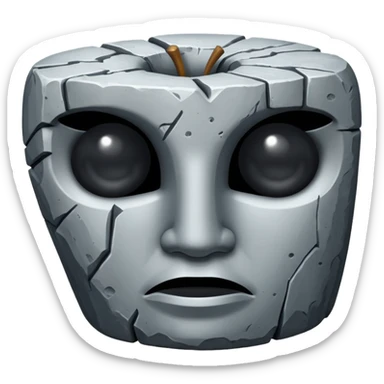 Stone henge emoji in Apple iOS style sticker