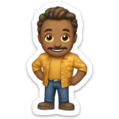 Sabado estampado sticker