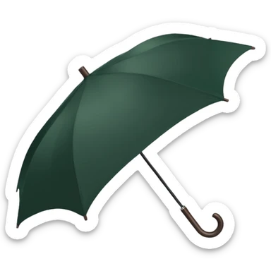 dark green umbrella sticker