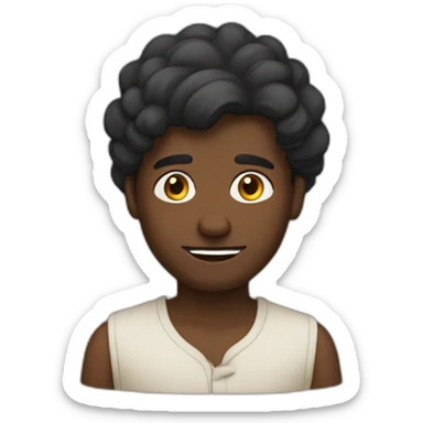 Black hindu man sticker
