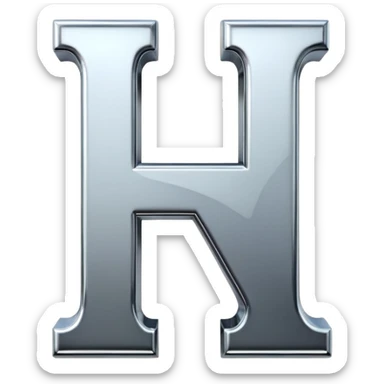 Add a H letter in center sticker