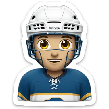 Ice hockey player sticker