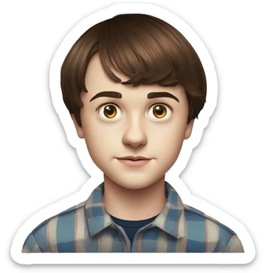 Noah Cameron Schnapp is an American actor. He is best known for his role as Will Byers in the Netflix science fiction horror series Stranger Things. Grown  sticker