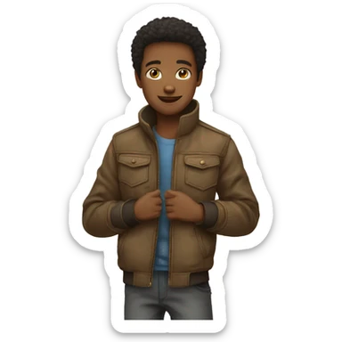 Eleve garcon debout sticker