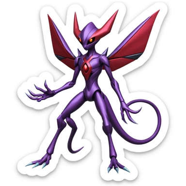 Scizor-Bisharp-Darkrai-Deoxys-Fakémon-hybrid-creature (full body)  sticker