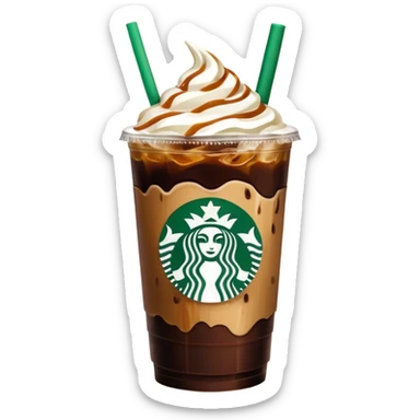 Starbucks iced coffee with Dubai chivalry bar with green filling and burn Khalifa  sticker