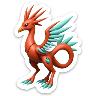 Inteleon-Chocobo-Scizor-Deoxys-Bisharp-Pokémon-Fusion, full body sticker