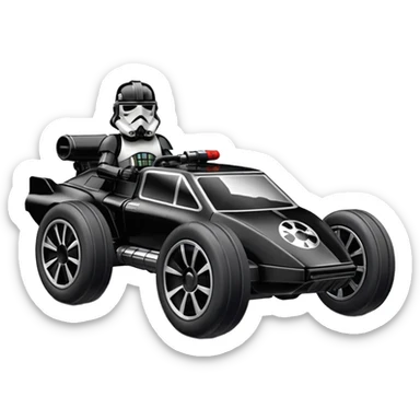 Hot wheel.Star Wars racer verse death trooper. 1car sticker