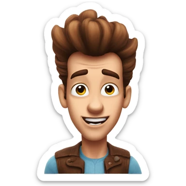 jimmy neutron with luscious lips sticker