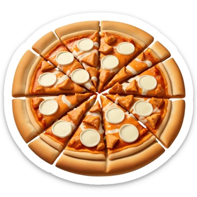 Buffalo chicken pizza sticker