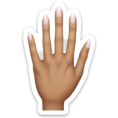 hand with nice nails  sticker