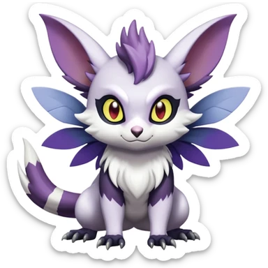 Shiny Furret-Absol-Noivern-Hybrid (Full body) sticker