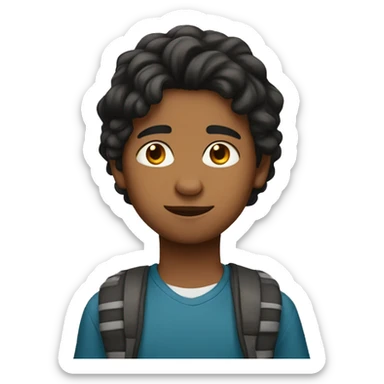 indian-canadian 11 year old boy in middle school sticker