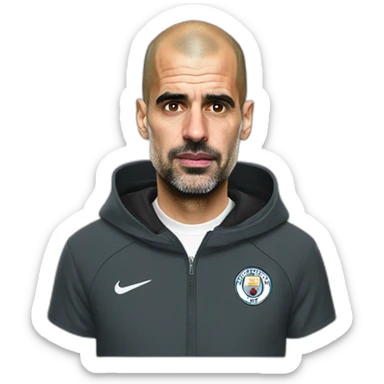 pep-guardiola-with-pills sticker
