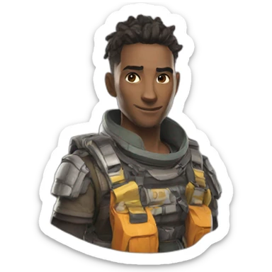 Gibraltar from apex legends sticker