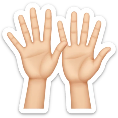 Manos con señas sticker