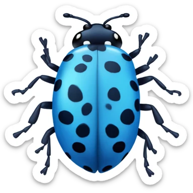 Blue ladybug  sticker