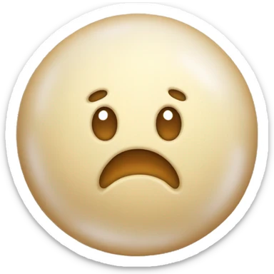 yeast cell surprise face sticker