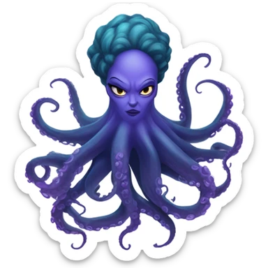 Ursula sea witch sticker