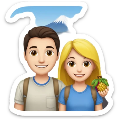 talcado and yoananas a talca city sticker