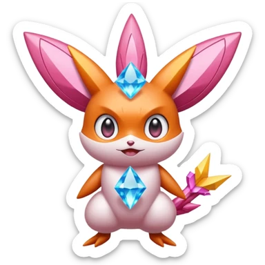 Carbink-Victini-Diancie-fusion sticker