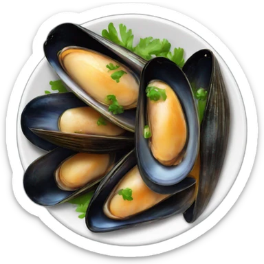 stewed mussels sticker