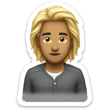 Morocho de pelo rubio sticker