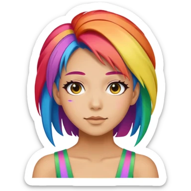 rainbow mika sticker