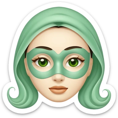 skin care masque soin visgae  sticker