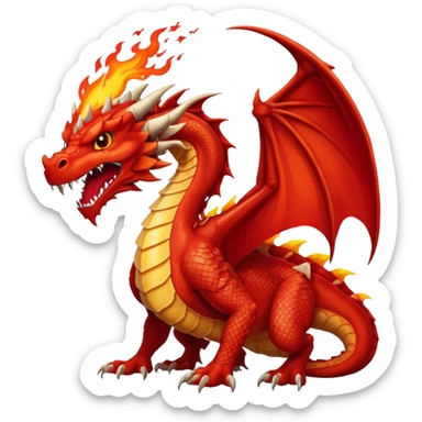 Ejderha red sticker