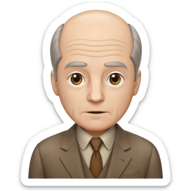 npc with balding grey combover sticker