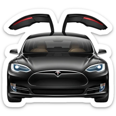 tesla model s sticker