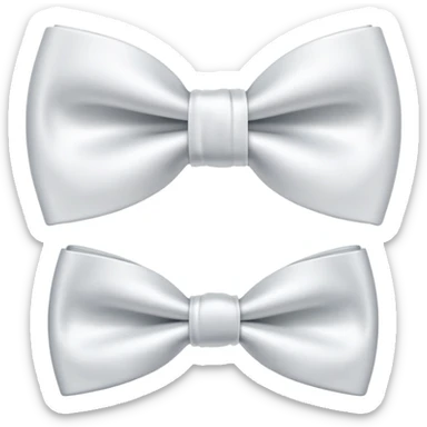 White bow tie  sticker