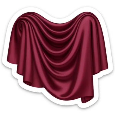 Deep Burgundy silk sticker