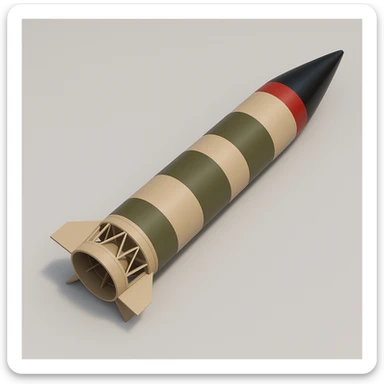 Изометрическая модель этой бомбы, без надписей и флагов и машины sticker