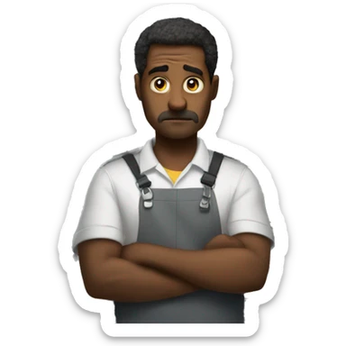 Netflix technicians trying to fix their servers and looking concerned sticker