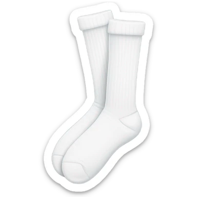 White tube socks sticker
