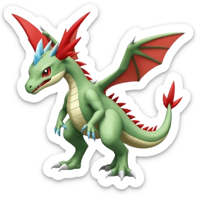 Scyther-Flygon-Salamence-Silvally-Kyurem-fusion, full body sticker