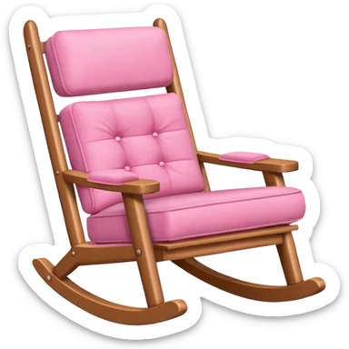 rocking pink chair sticker