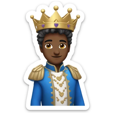 Crea un corazón azul rey sticker